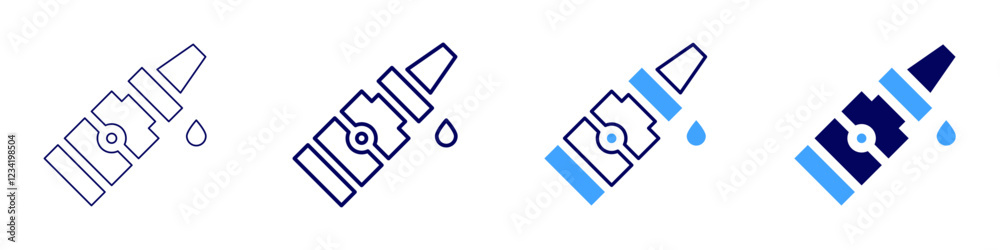 Liquid glue icon in 4 different styles. Thin Line, Line, Bold, and Bold Line. Duotone style. Editable stroke Liquid glue icon in 4 different styles. Thin Line, Line, Bold, and Bold Line. Duotone style. Editable stroke