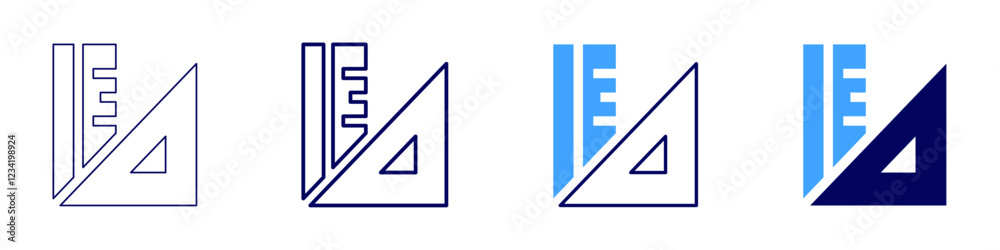 Ruler icon in 4 different styles. Thin Line, Line, Bold, and Bold Line. Duotone style. Editable stroke Ruler icon in 4 different styles. Thin Line, Line, Bold, and Bold Line. Duotone style. Editable stroke