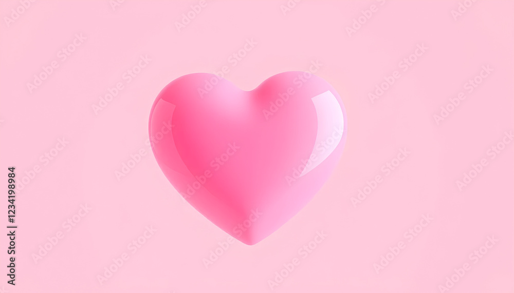 Glossy pink heart isolated on transparent background foto stock. sweet pink Glossy pink heart isolated on transparent background foto stock. sweet pink