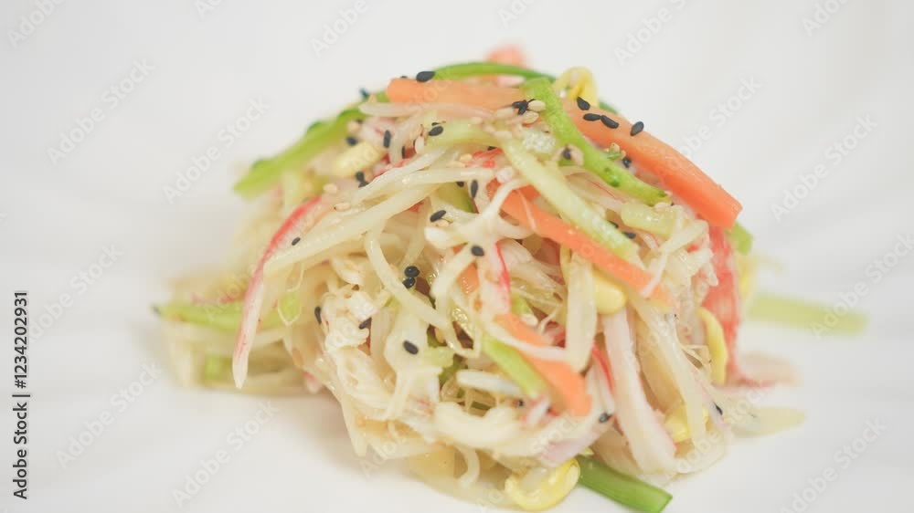korea food split the crab meat