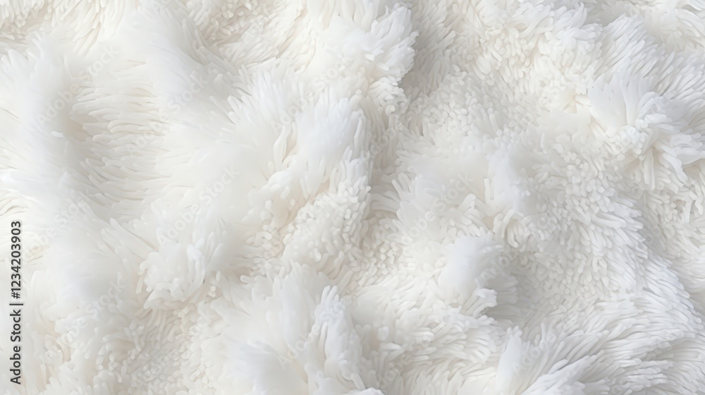 Obraz premium Soft White Wool Texture Background Featuring Delicate Fuzzy Fibers Perfect for Cozy and Inviting Designs in Textiles, Fashion, or Home Decor