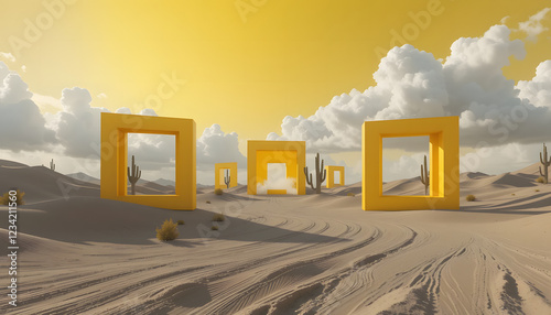 the yellow square portals.