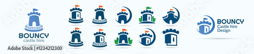 Bouncy Castle Hire icon design bundle