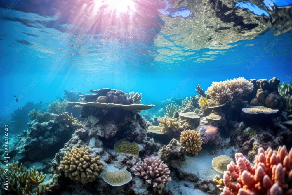 Fototapeta premium Ocean underwater outdoors nature.