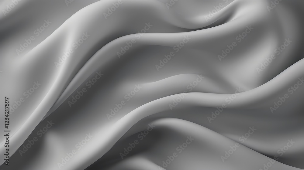 Obraz premium Soft and Elegant Gray Fleece Fabric with Wavy Texture Perfect for Backgrounds, Textiles, and Fashion Photography Needs