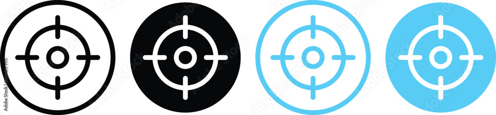 Target icons set. Aim sniper shoot group. Simple target with arrow. Darts icon. target icon vector illustration graphic design Target icons set. Aim sniper shoot group. Simple target with arrow. Darts icon. target icon vector illustration graphic design