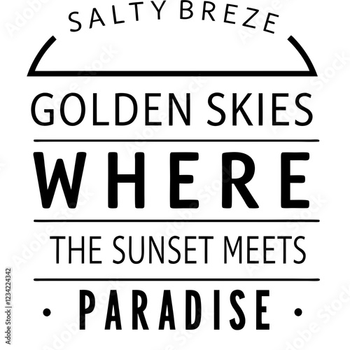 summer sunsets typography t-shirt design