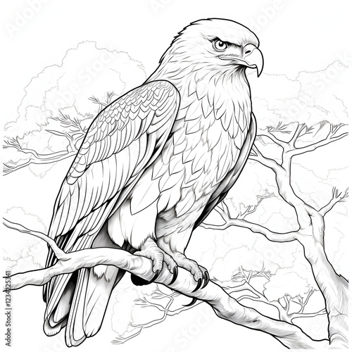 vector illustration of an eagle