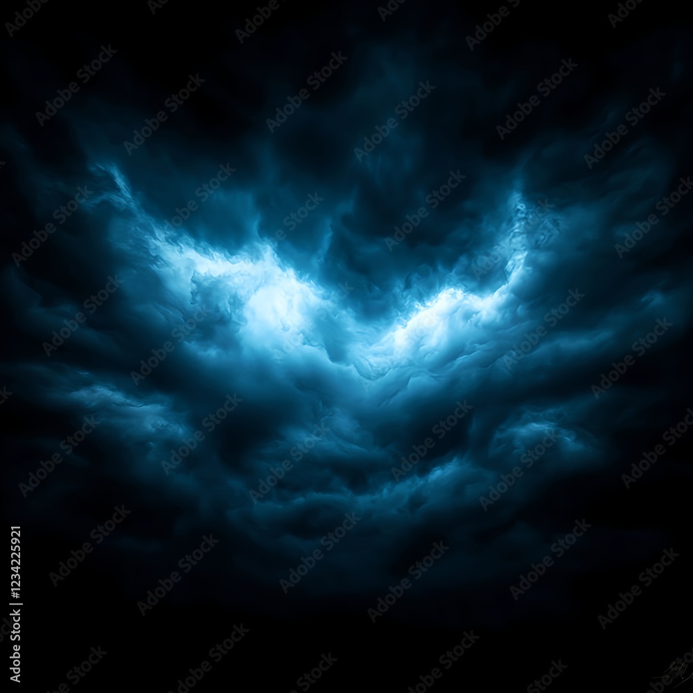 Obraz premium Dark Stormy Cloudscape at Night