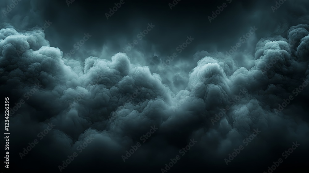 Naklejka premium Dark Stormy Cloudscape Dramatic Sky Texture