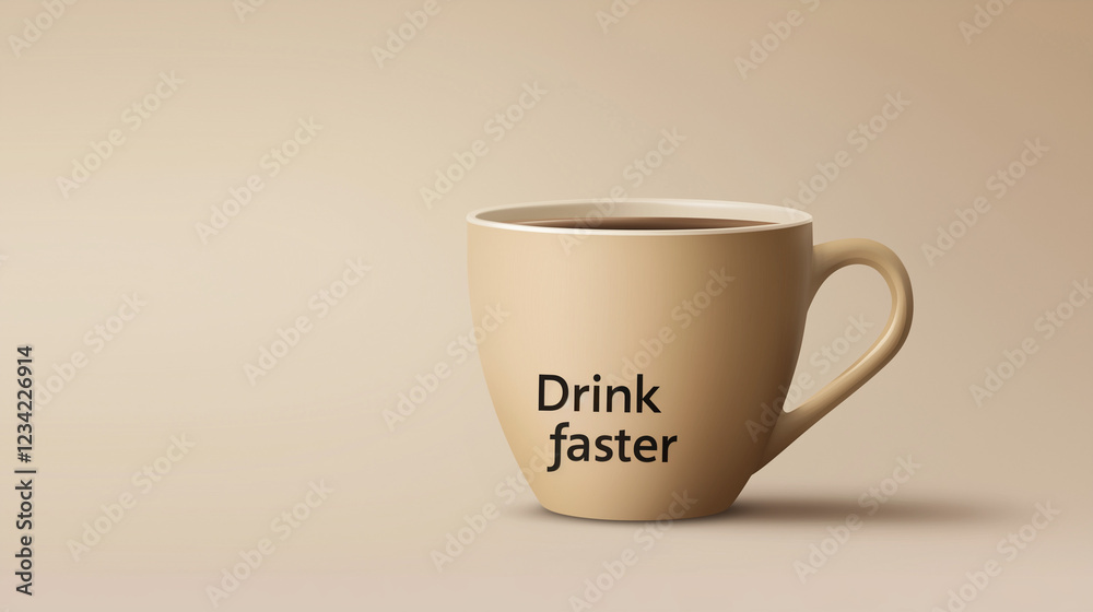 Minimalist coffee cup with Minimalist coffee cup with
