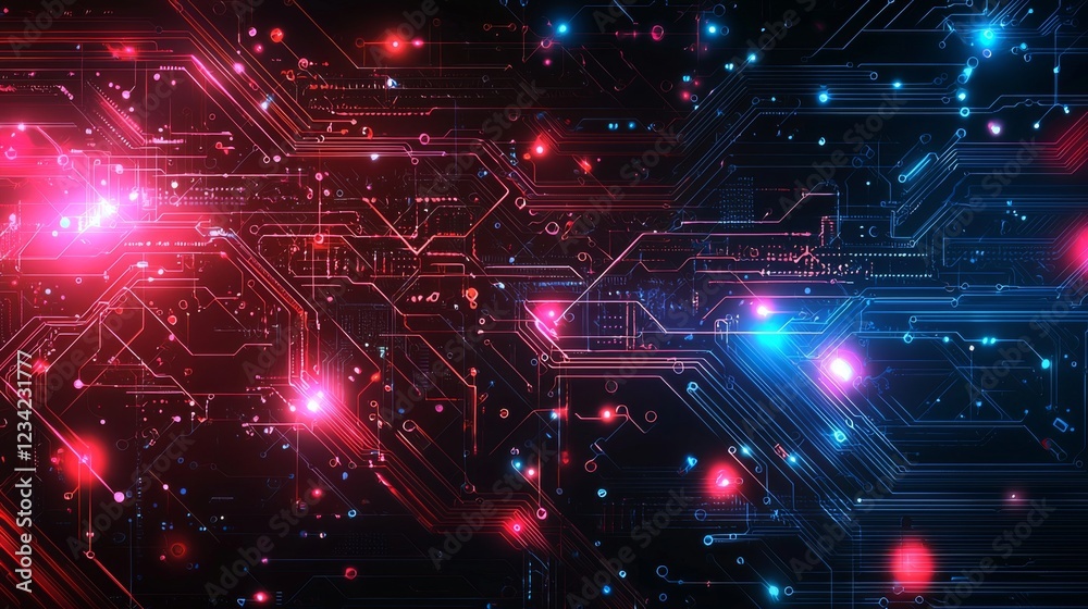 Fototapeta premium Exploring the Intricacies of Digital Circuits