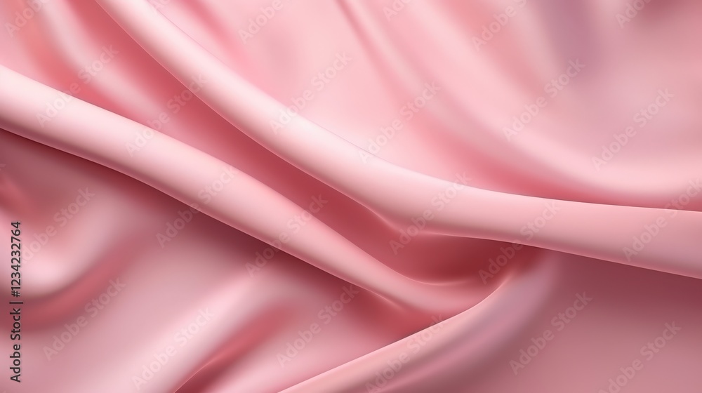 Fototapeta premium Soft Pink Fabric Texture Background Ideal for Design Projects, Textiles, and Creative Uses with Elegant and Smooth Appearance