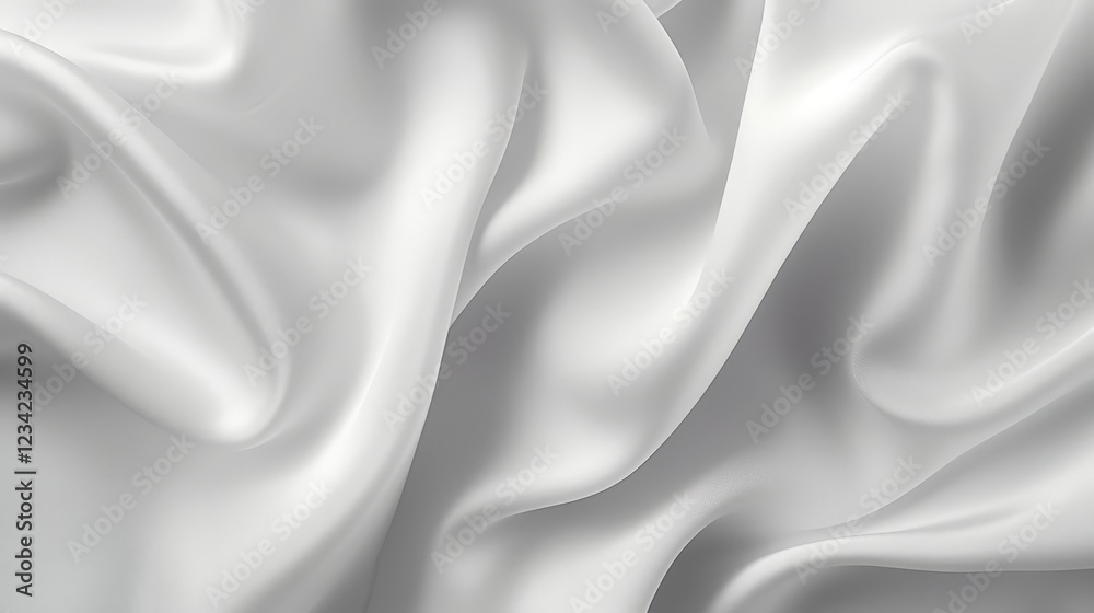 Obraz premium Elegant White Non-Woven Fabric with Textured Surface, Perfect for Fashion, Home Decor, and Creative Projects, Smooth and Luxurious Texture Achieved