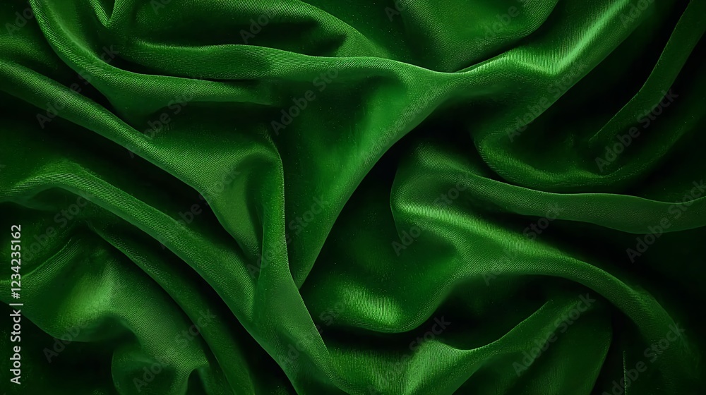 Fototapeta premium Deep Green Velvet Fabric Texture