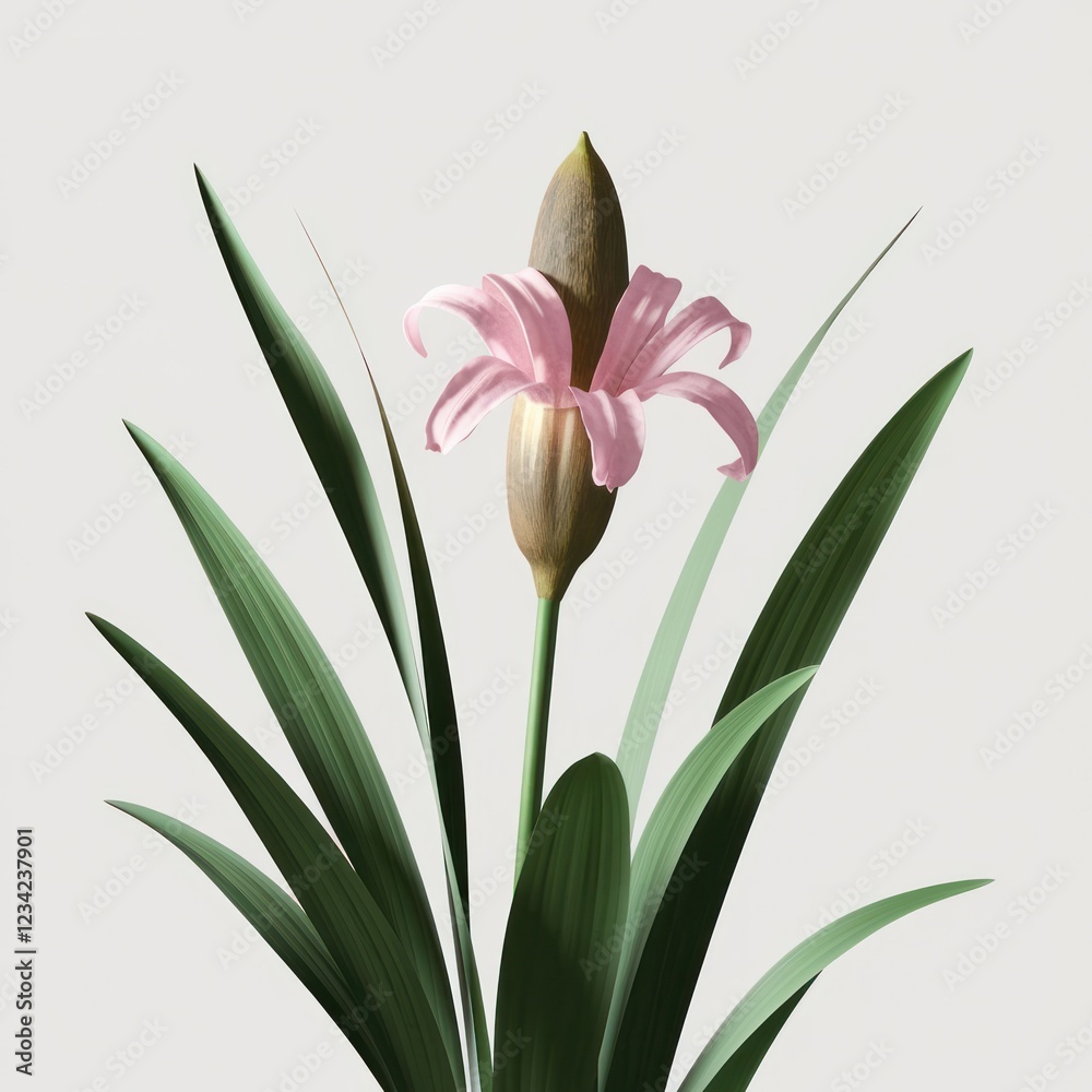 a reed flower isolated on white background a reed flower isolated on white background