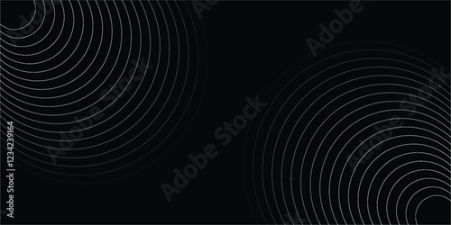 Create a bold look with a centric circle background featuring vector graphics of sound waves. vektor
