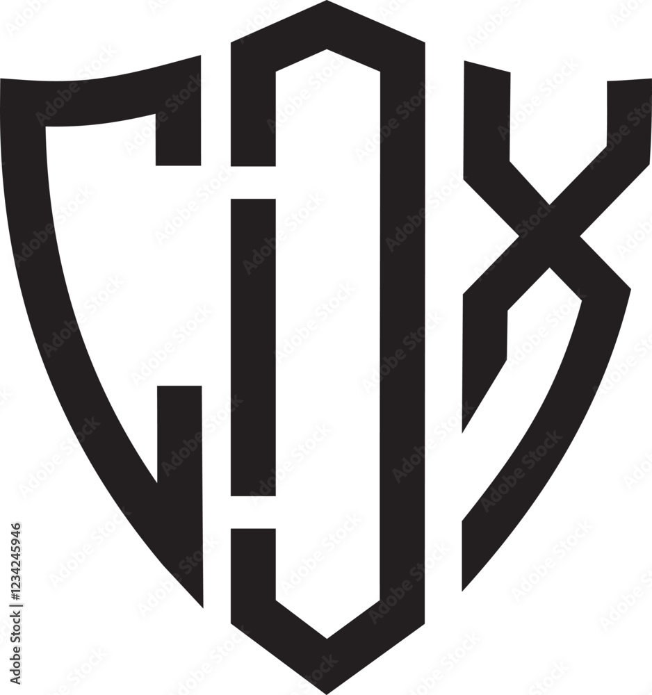 Fototapeta premium CDX Shield Logo.eps