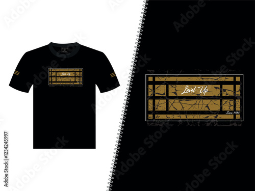 Level Up Vector T-Shirt Design