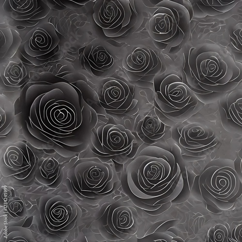 black and white seamless pattern