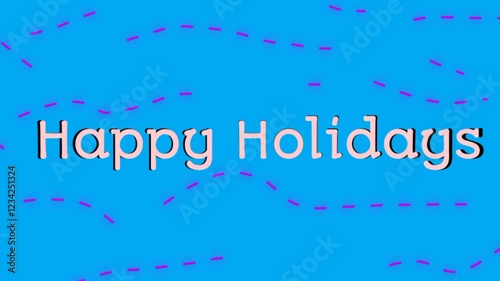 colorful background with text Happy Holidays 