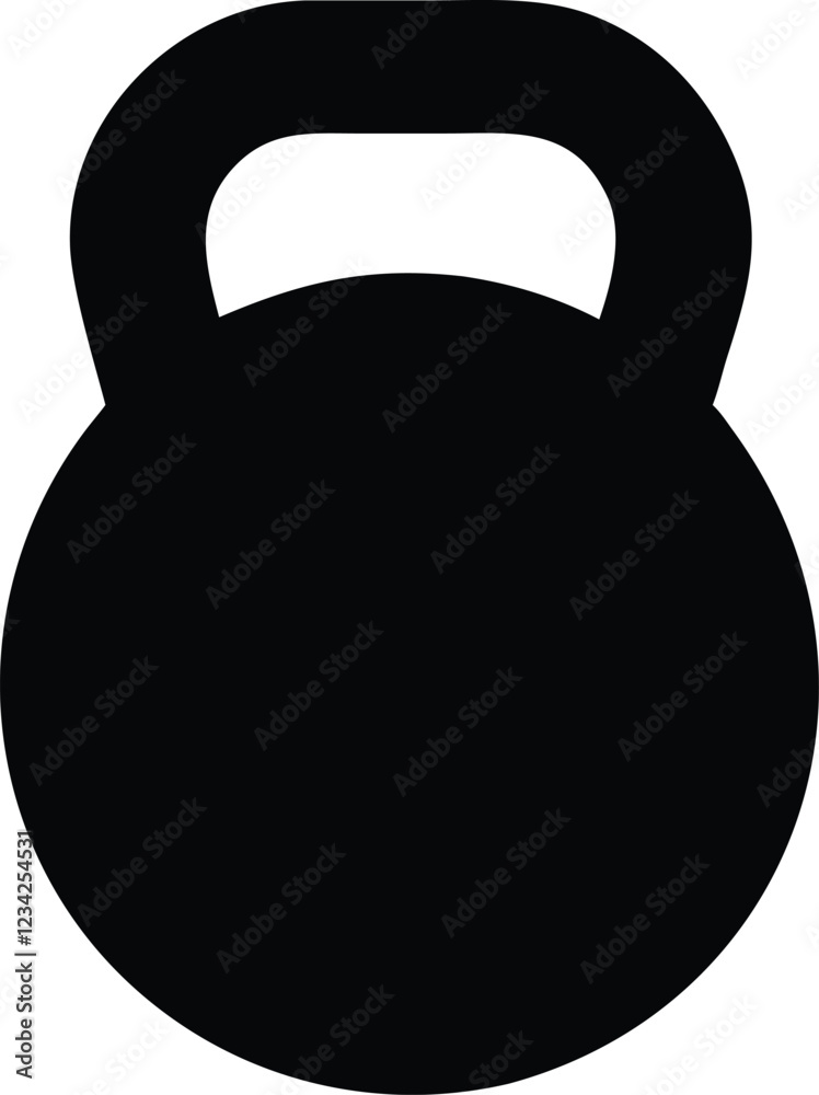 Kettlebell icon. Weight icon, training equipment flat vector icon for exercise Kettlebell icon. Weight icon, training equipment flat vector icon for exercise