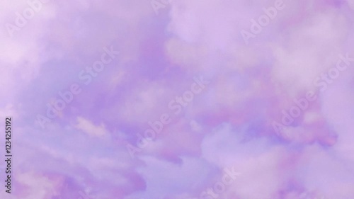 Romantic dreamy skies. Abstract purple and pink clouds. Ideal for backgrounds, transitions, or artistic projects.
