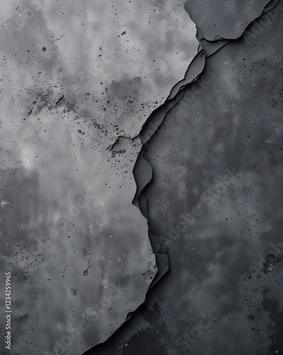 Medium gray shifting into dark graphite smooth concrete gradient texture background