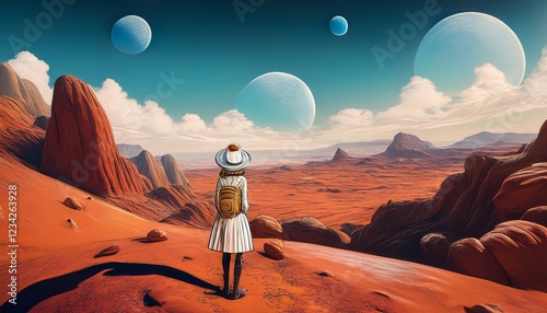 Surreal Dreamscapes, Abstract Fantasy Worlds, and Magical Environments photo