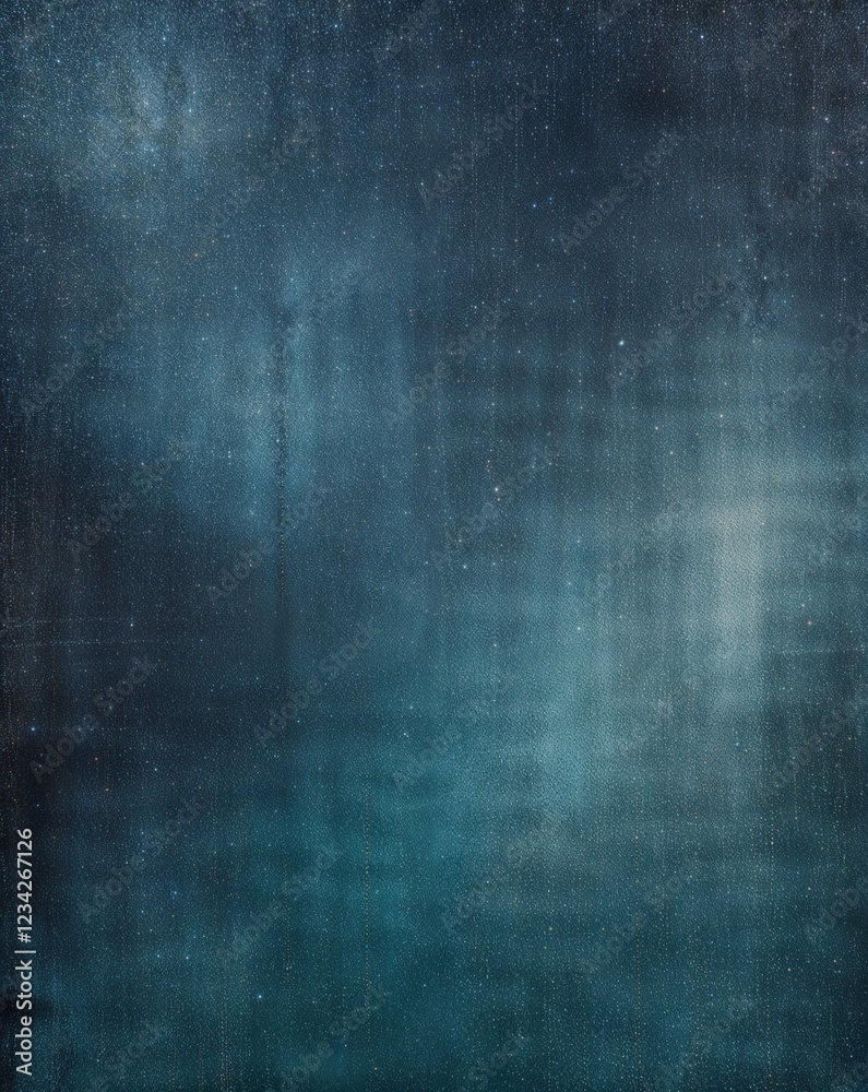 Washed blue fading into dark teal worn denim gradient texture background Washed blue fading into dark teal worn denim gradient texture background