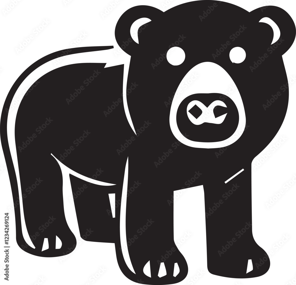 Fototapeta premium illustration of a bear