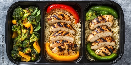 Obraz na płótnie Healthy Prepared Meals w salonie