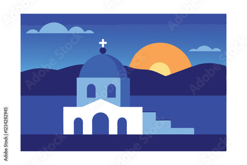 church in santorini greece