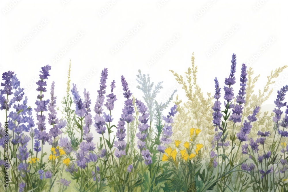 Naklejka premium Lavender lavender backgrounds outdoors.