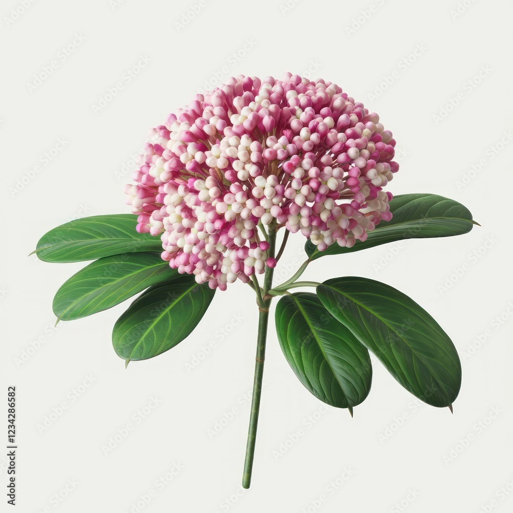 Myrtle Flower isolated on a white background Myrtle Flower isolated on a white background
