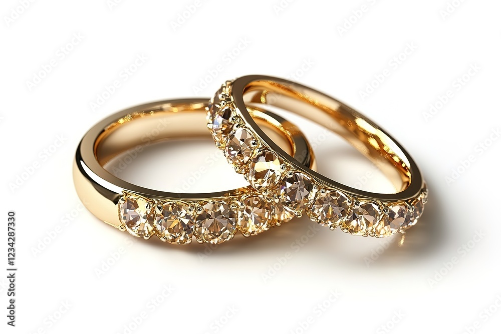 Golden Wedding Rings: Symbol of Love, Commitment, and Forever. Perfect for invitations, cards, and romantic designs. Golden Wedding Rings: Symbol of Love, Commitment, and Forever. Perfect for invitations, cards, and romantic designs.