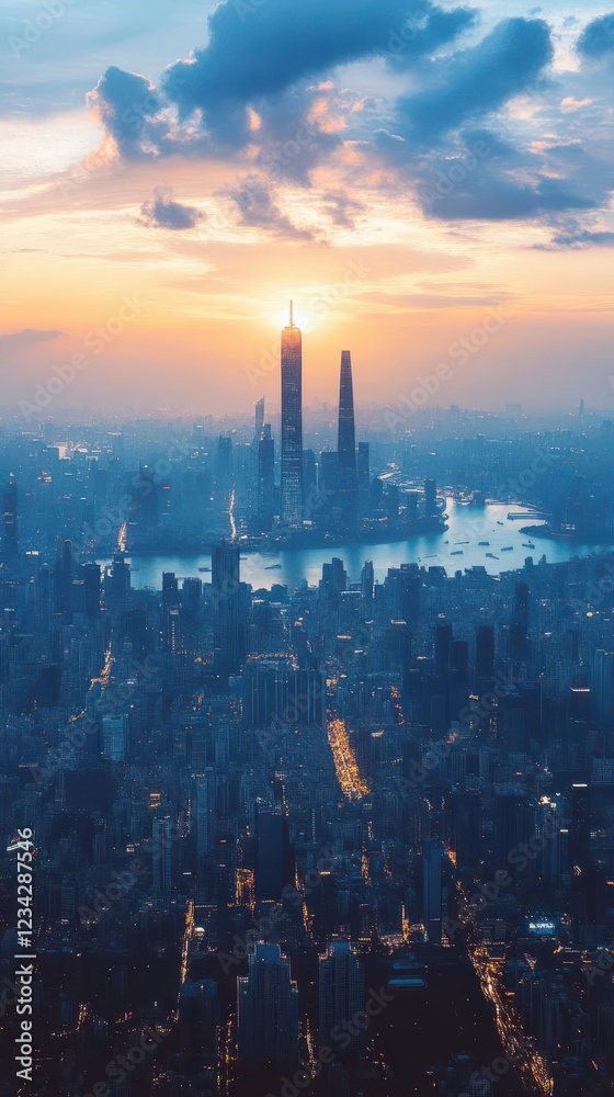 Craft a futuristic metropolis illustrating leadership and strategy with confidence Craft a futuristic metropolis illustrating leadership and strategy with confidence