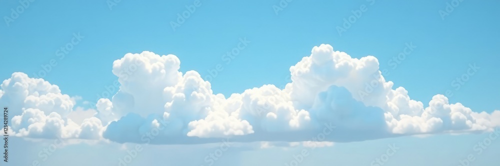 Soft white clouds peeking through the blue sky, delicate, subtle Soft white clouds peeking through the blue sky, delicate, subtle