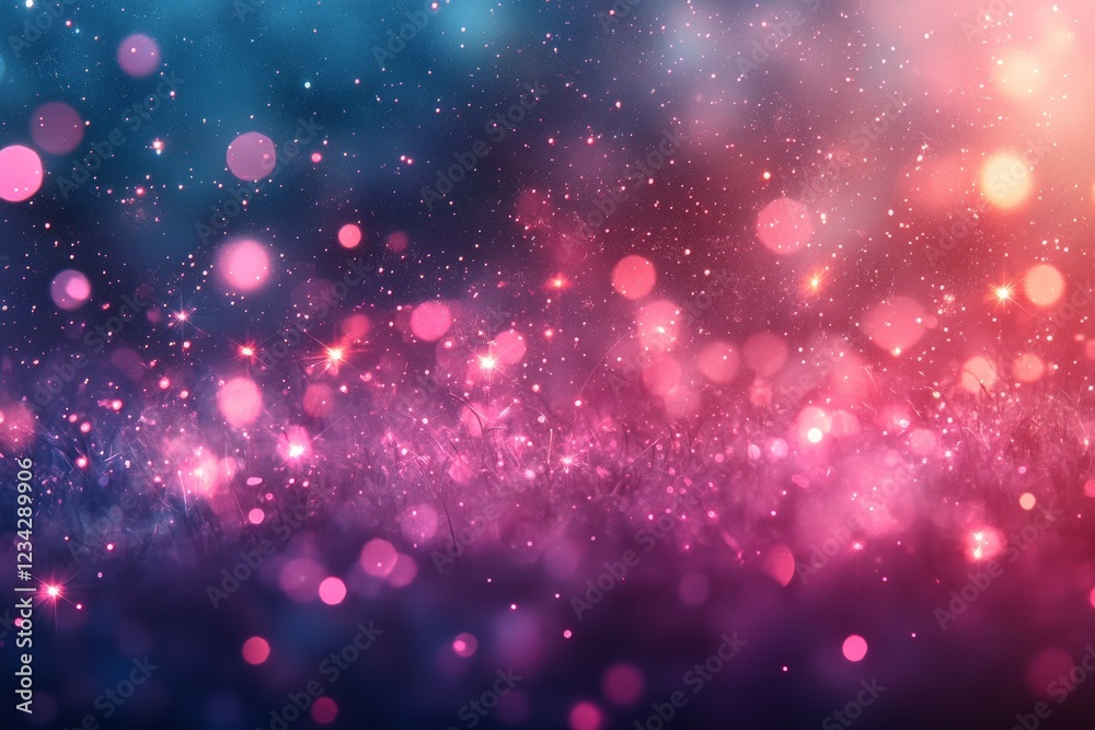 Colorful bokeh lights create a magical atmosphere in a dreamy backdrop Colorful bokeh lights create a magical atmosphere in a dreamy backdrop