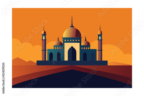 vector illustration of mosque