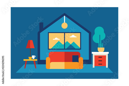 vector illustration of tent