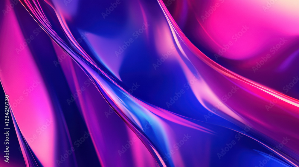 Fototapeta premium Abstract pink and blue swirls creating a colorful background