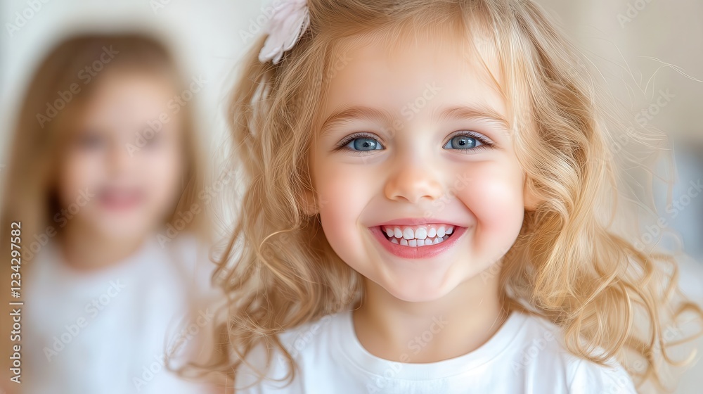 Joyful family moment, spontaneous laughter while playing together, soft beige background Joyful family moment, spontaneous laughter while playing together, soft beige background
