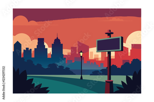 vector illustration of city
