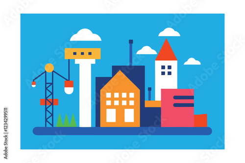 vector illustration of a castle