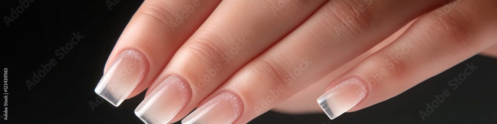 A detailed shot of well-groomed hands and nails, perfect for beauty or lifestyle use