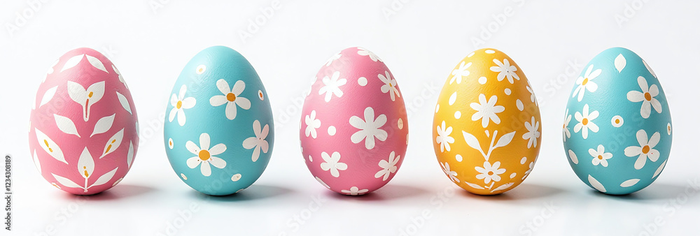 happy easter symbols logos used painted eggs isolated icons various holiday promotions every spring happy easter symbols logos used painted eggs isolated icons various holiday promotions every spring