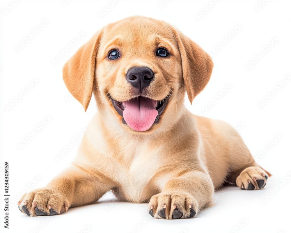 A playful and adorable puppy lying down, showcasing its joyful expression and soft fur, perfect for pet and animal themes. A playful and adorable puppy lying down, showcasing its joyful expression and soft fur, perfect for pet and animal themes.