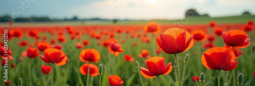 poppies turn red fields summer rainfall bringing beauty rural landscapes
