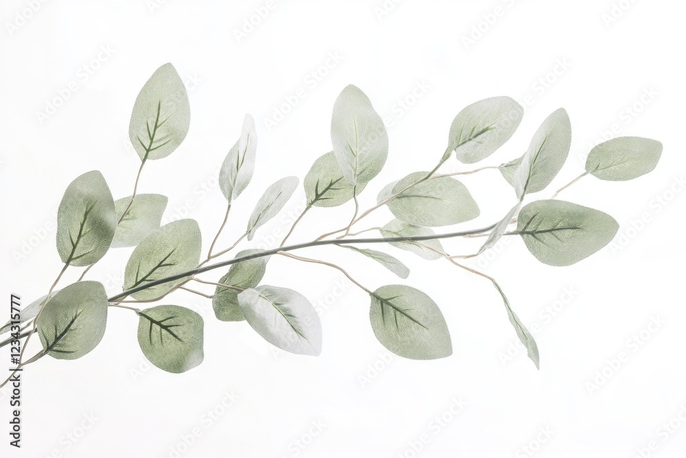 Naklejka premium A detailed shot of a plant's branch, suitable for use in botanical or scientific contexts